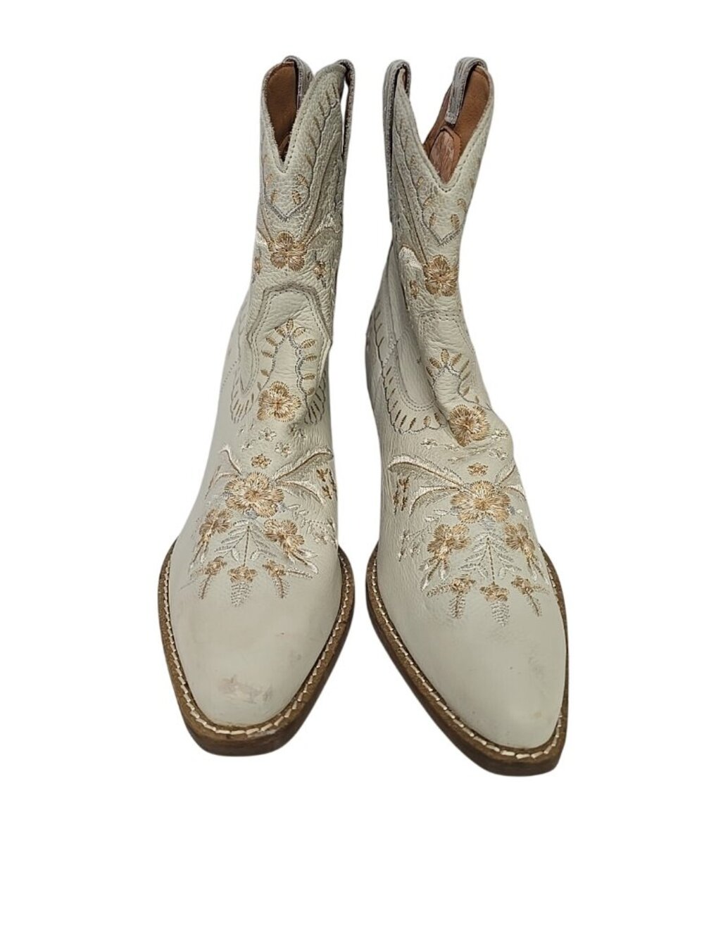 Dingo Women's Primrose Snip Toe Western Ankle Boots DI748 White-Floral Size 11M - Picture 6 of 9